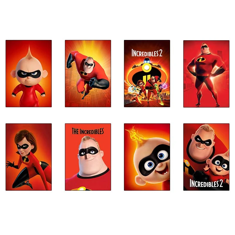 پوستر کارنيکا طرح فیلم بادام‌زمینی‌ها The Peanuts کد 12105 مجموعه 8 عددی