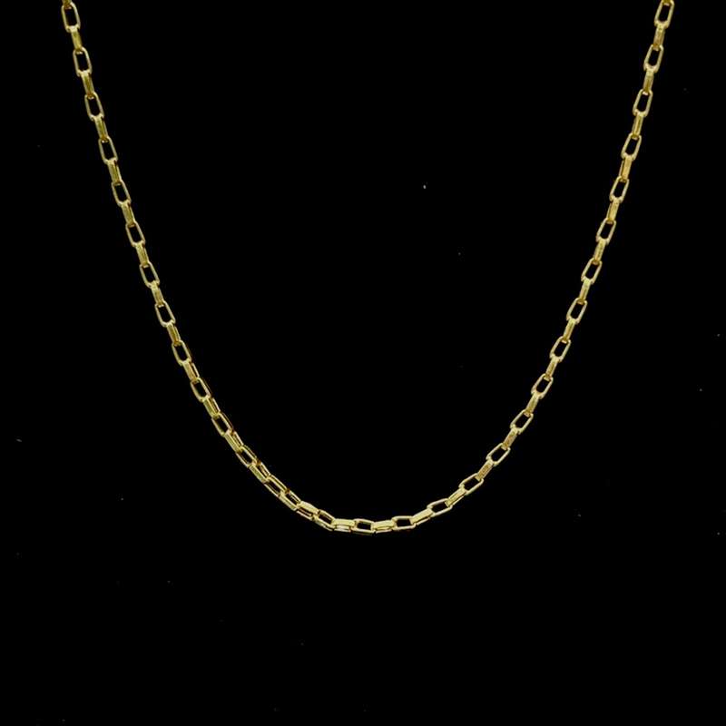 زنجیر طلا 18 عیار زنانه رضا زر مدل آجری زنجیر طلا 18 عیار زنانه رضا زر مدل آجری