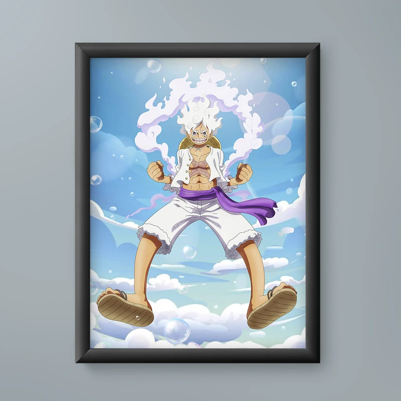 تابلو مدل لوفی گیر5 luffy gear 5 one piece 02