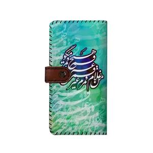 کیف پول چرمی ترمه طراحان ایده مدل بنددار کد net005