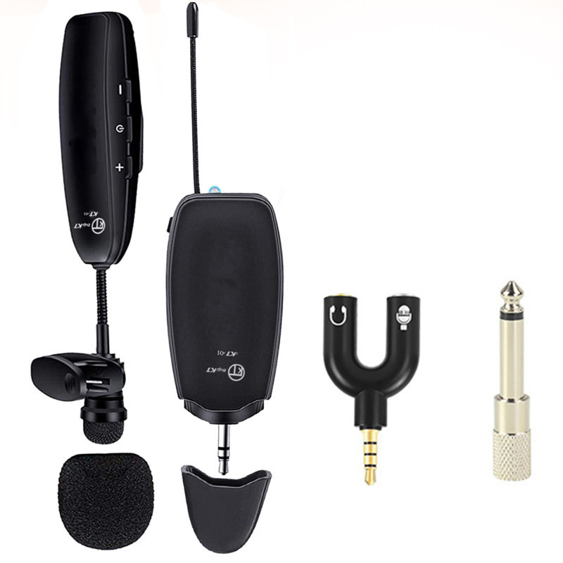 ست میکروفن دیجیکی تی بی سیم مدل KT-01