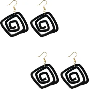 گوشواره زنانه هانستو مدل E2-046 مجموعه دو عددی