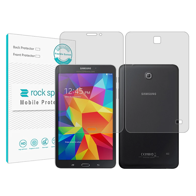 محافظ صفحه نمایش شفاف راک اسپیس مدل Hygel مناسب برای تبلت سامسونگ Galaxy Tab 4 8.0 3G به همراه محافظ پشت تبلت