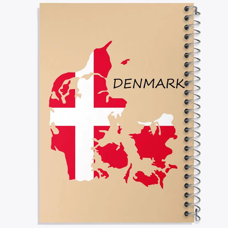 دفتر نقاشی 50 برگ خندالو مدل پرچم دانمارک کد 20664