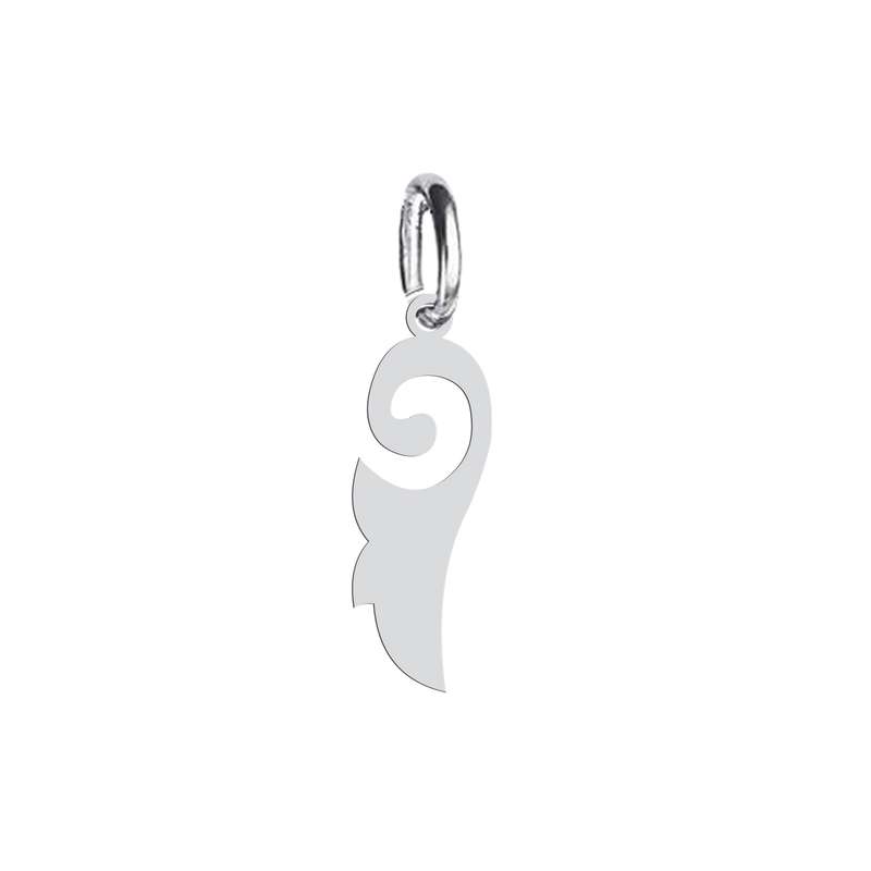 آویز گردنبند نقره هایکا طرح گلبرگ مدل n.ha 636