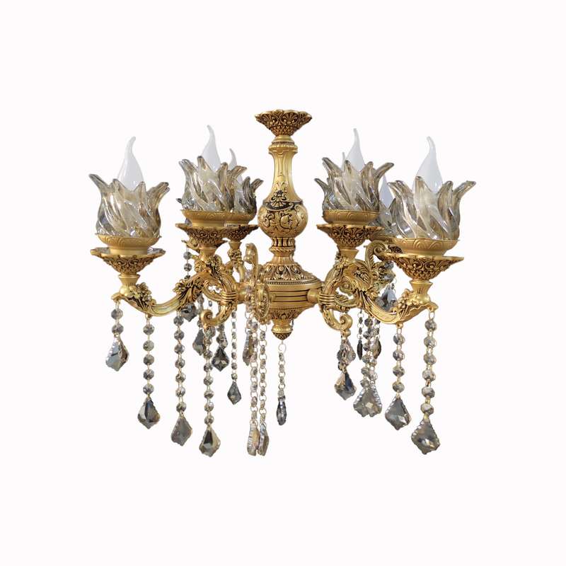 لوستر سپاهان سقف آرا  8 شعله مدل یاس کد 4SY112 