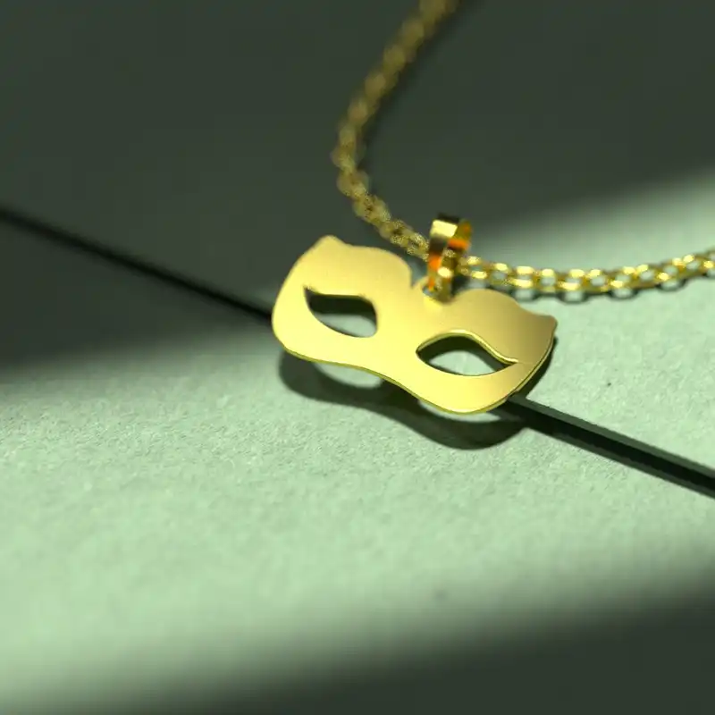 گردنبند طلا 18 عیار زنانه مدوپد مدل هالووین کد G3-1-1009