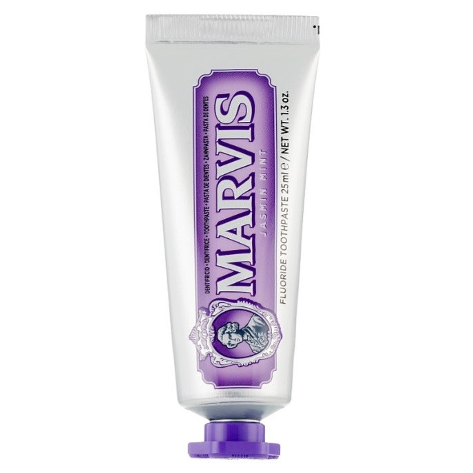 خمیر دندان کاهش دهنده جرم مارویس مدل Jasmin Mint با طعم یاسمن حجم 25 میلی لیتر