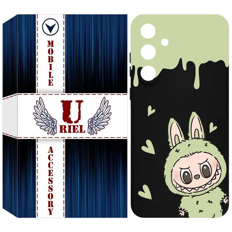 کاور یوریل قاب مدل KSH کد 132 طرح عروسک لبوبو مناسب برای گوشی موبایل سامسونگ Galaxy A35