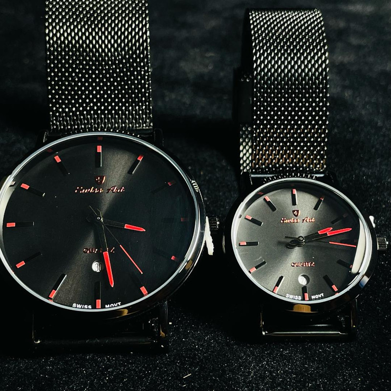 ست ساعت مچی عقربه‌ای زنانه و مردانه سوئیس آرت مدل 620060/61-11