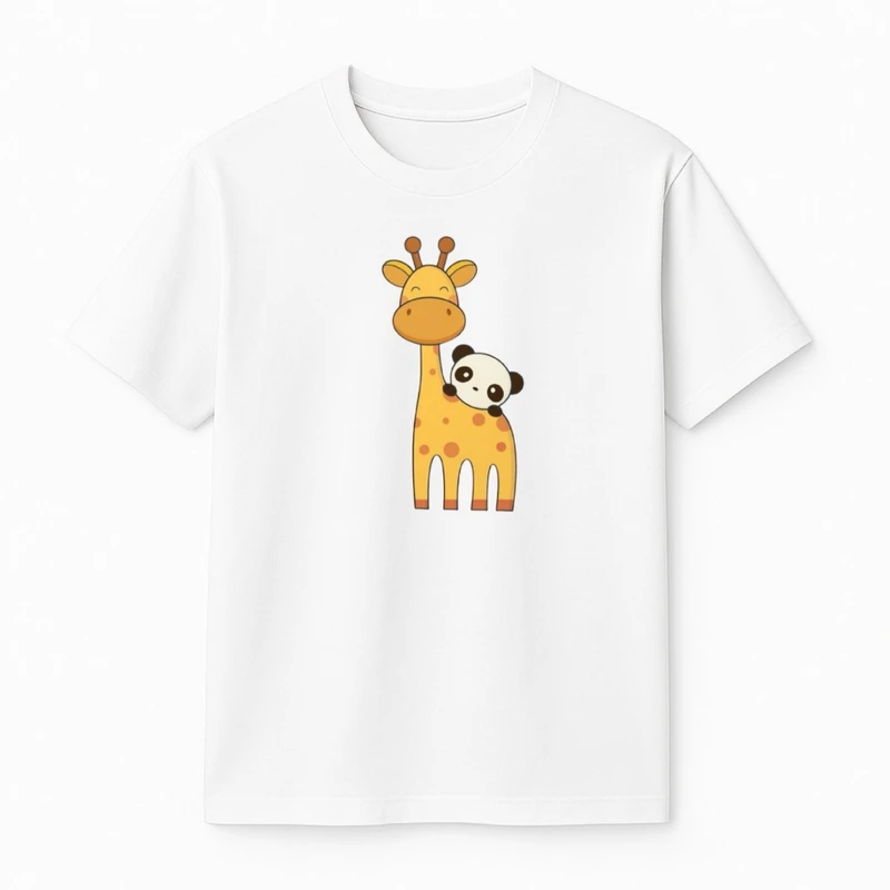 تی‌شرت آستین کوتاه پسرانه مدل زرافه کد v13 