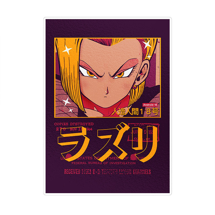 استیکر تزئینی موبایل و تبلت ماسا دیزاین مدل SM06 ANIME