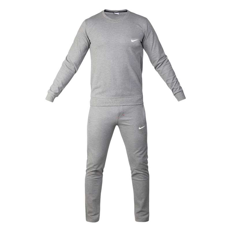 ست تی شرت و شلوار مردانه مدل  اسلش رنگ طوسی