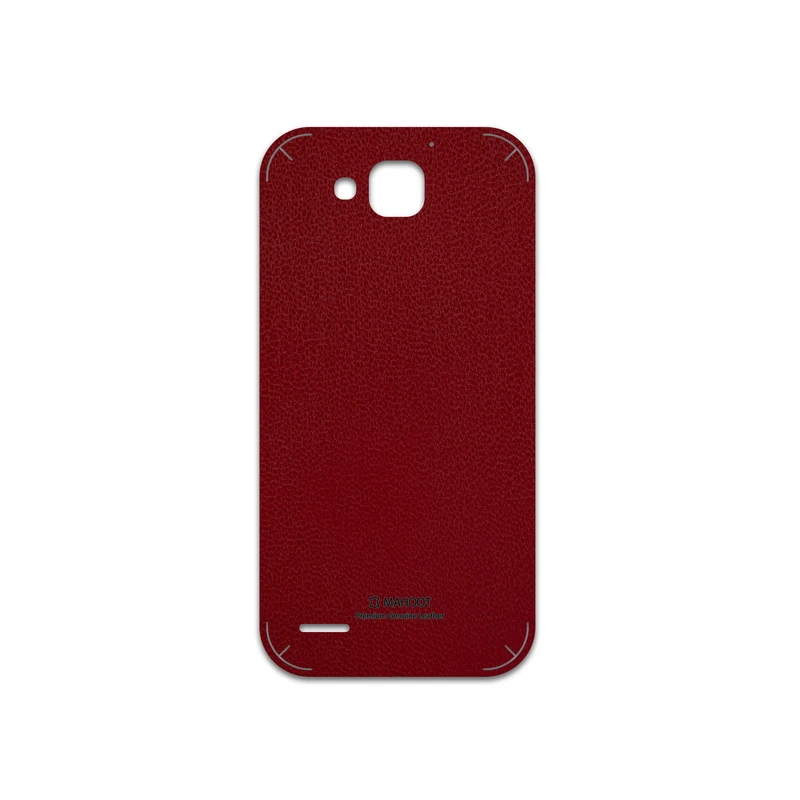 برچسب پوششی ماهوت مدل Red-Leather مناسب برای گوشی موبایل آنر 3X G750