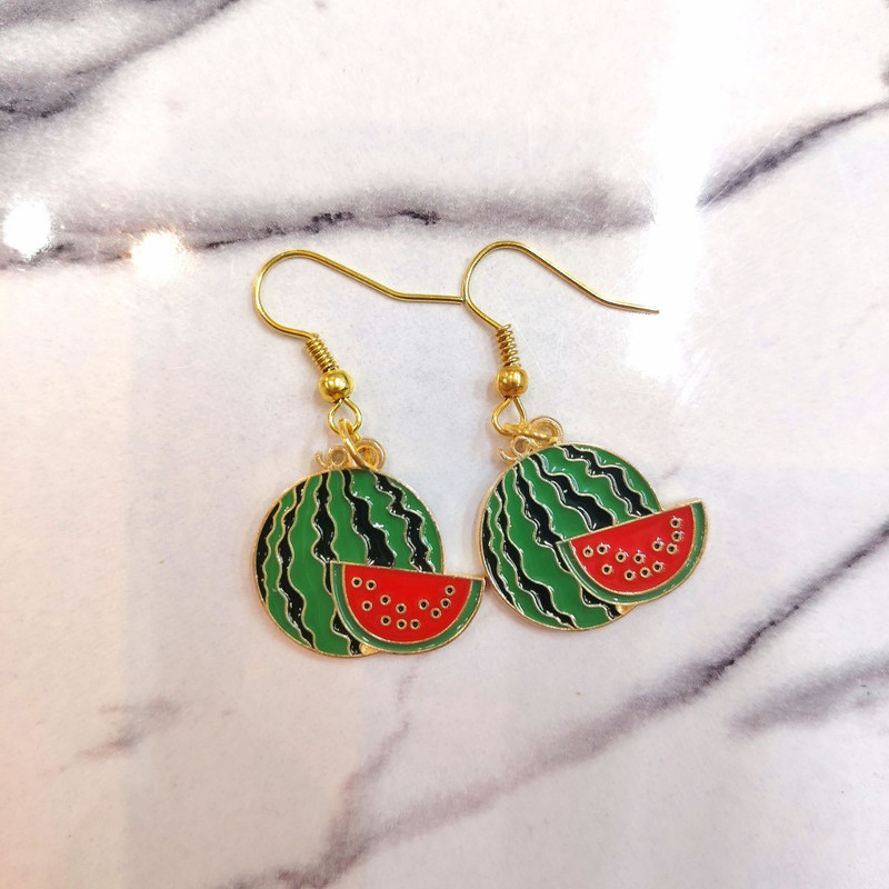 گوشواره دخترانه مدل هندوانه h2003