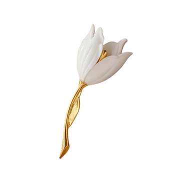 گل سینه زنانه مدل گل لاله کد 00544