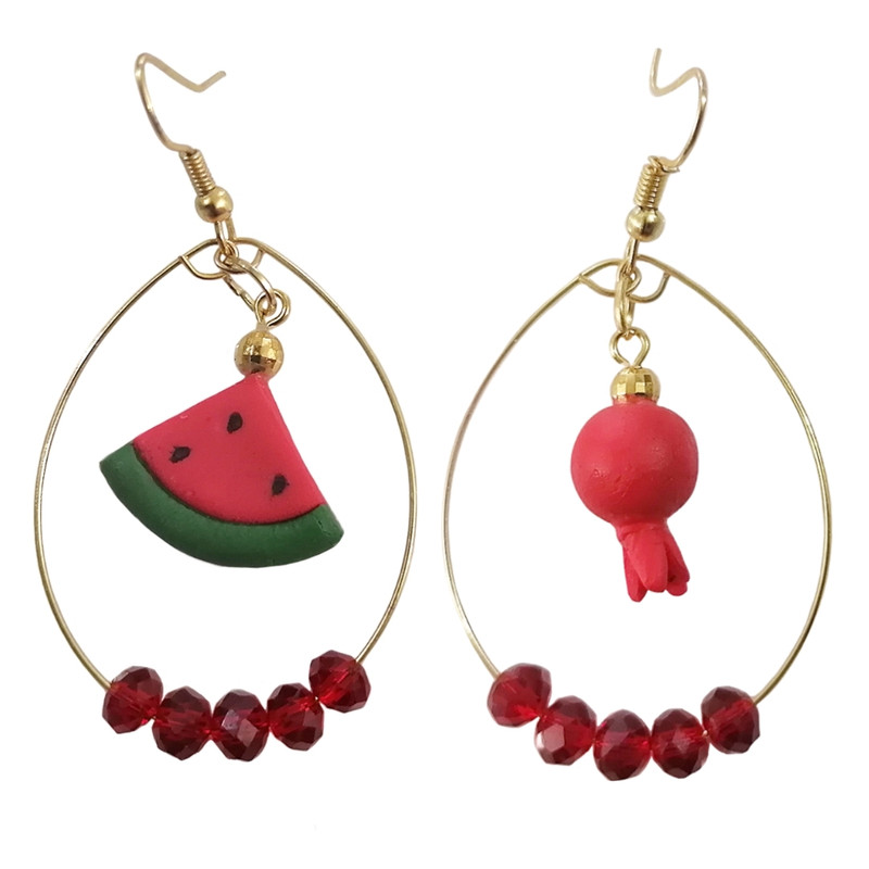 گوشواره دخترانه مدل انار و هندوانه یلدا