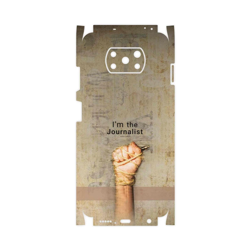 برچسب پوششی ماهوت مدل Journalist-FullSkin مناسب برای گوشی موبایل شیائومی Poco X3 Pro