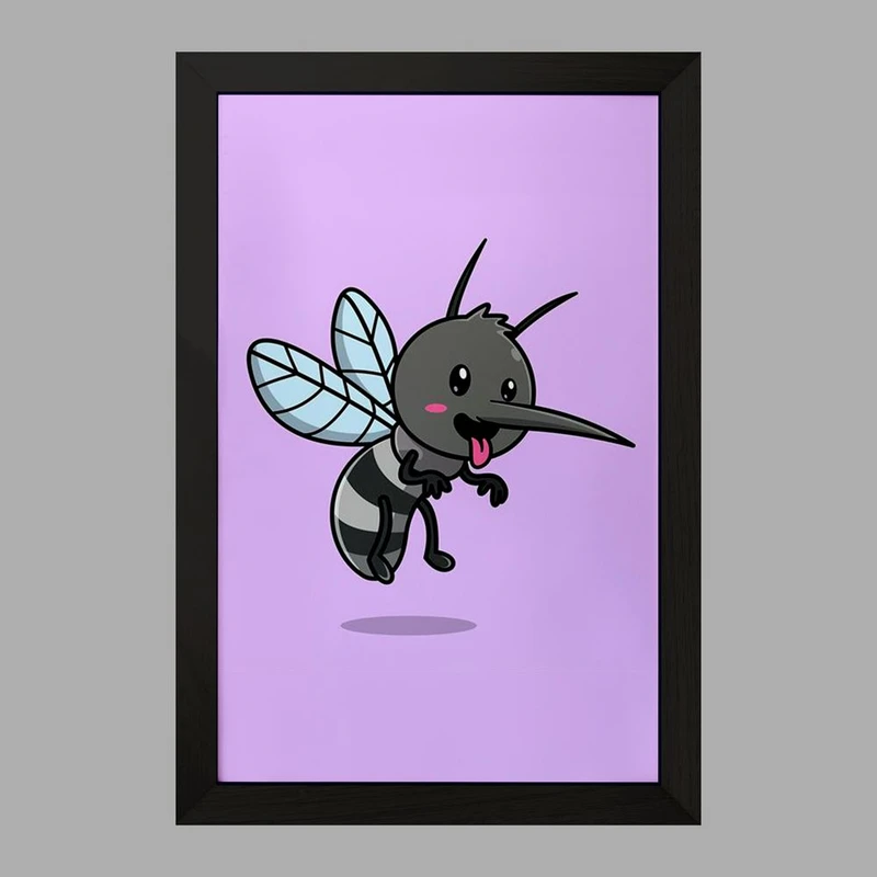 تابلو خندالو مدل حیوانات بامزه پشه کد 29666