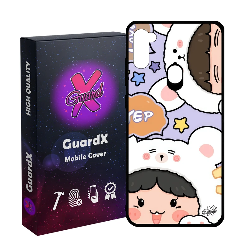 کاور گارد ایکس طرح دختر خرسی مدل Glass10655 مناسب برای گوشی موبایل سامسونگ Galaxy A11/M11