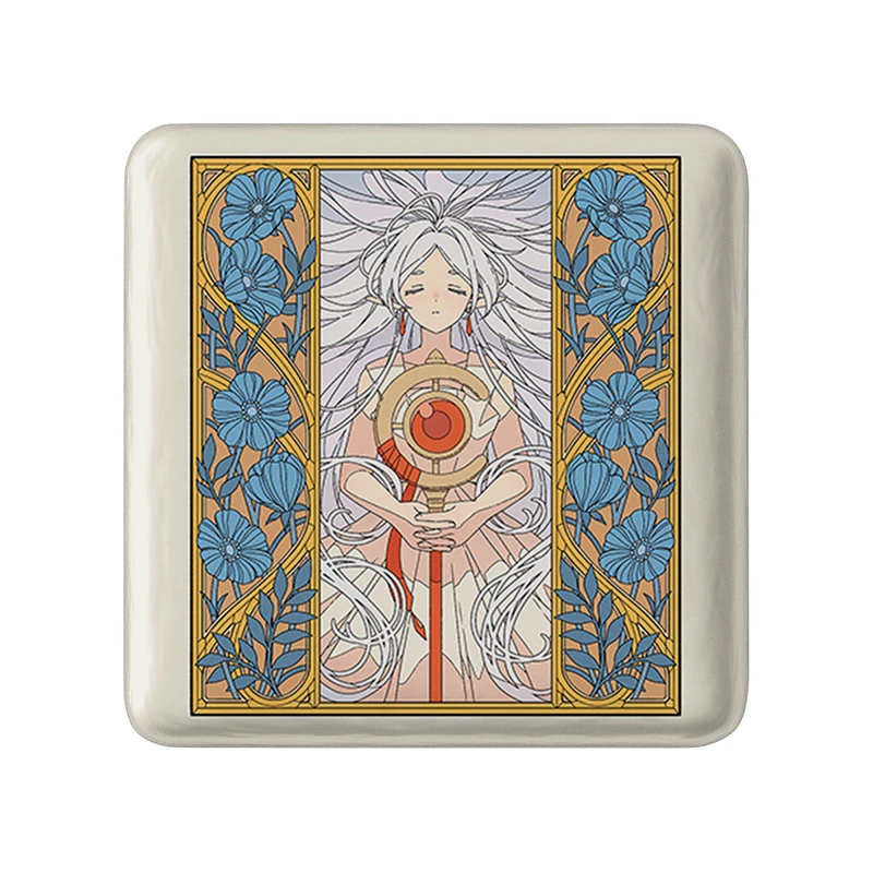 مگنت خندالو طرح انیمه فریرن (Frieren) مدل مربعی کد 33919