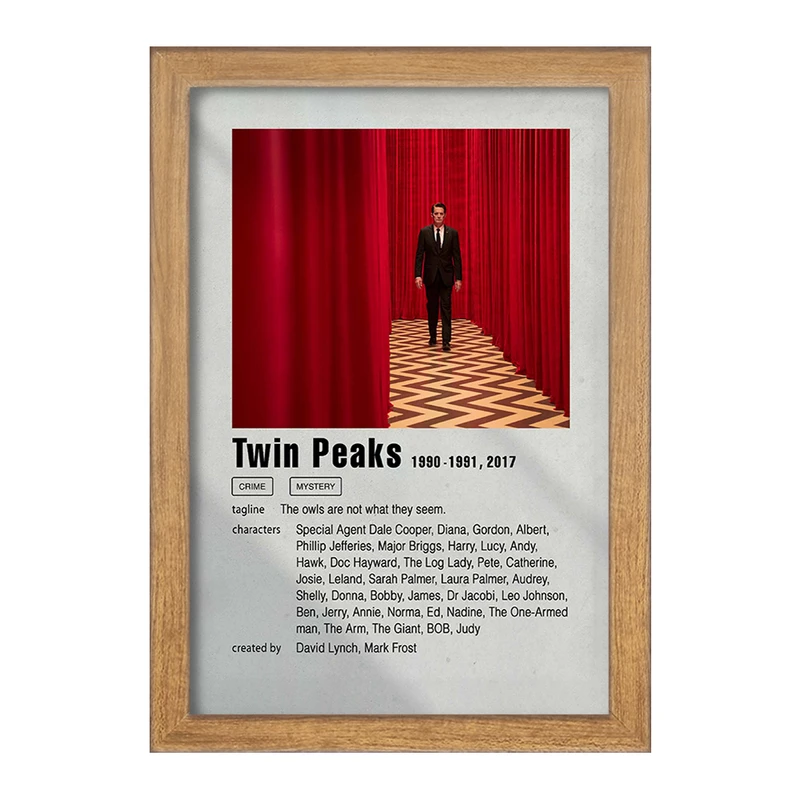 تابلو خندالو مدل توئین پیکس (Twin Peaks) کد F11288