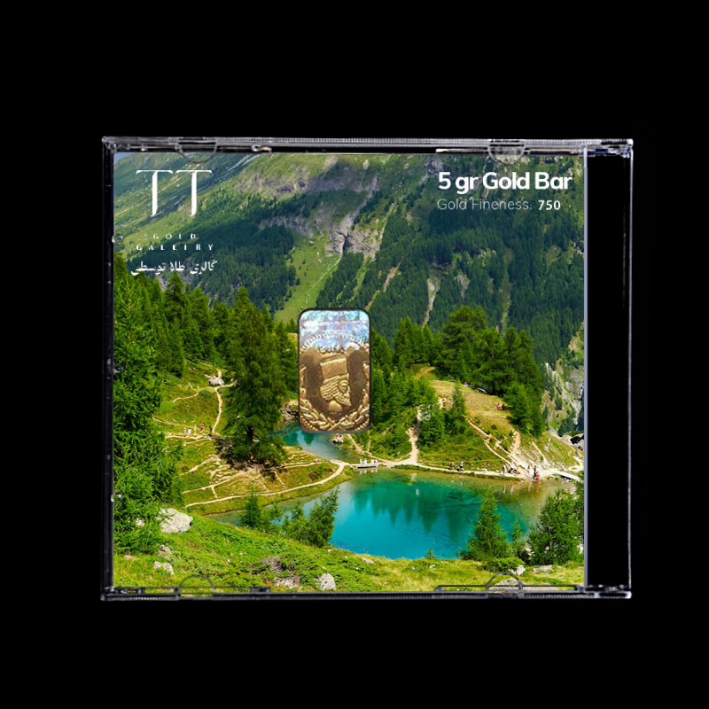 شمش طلا 18 عیار گالری طلا توسطی مدل F8084B