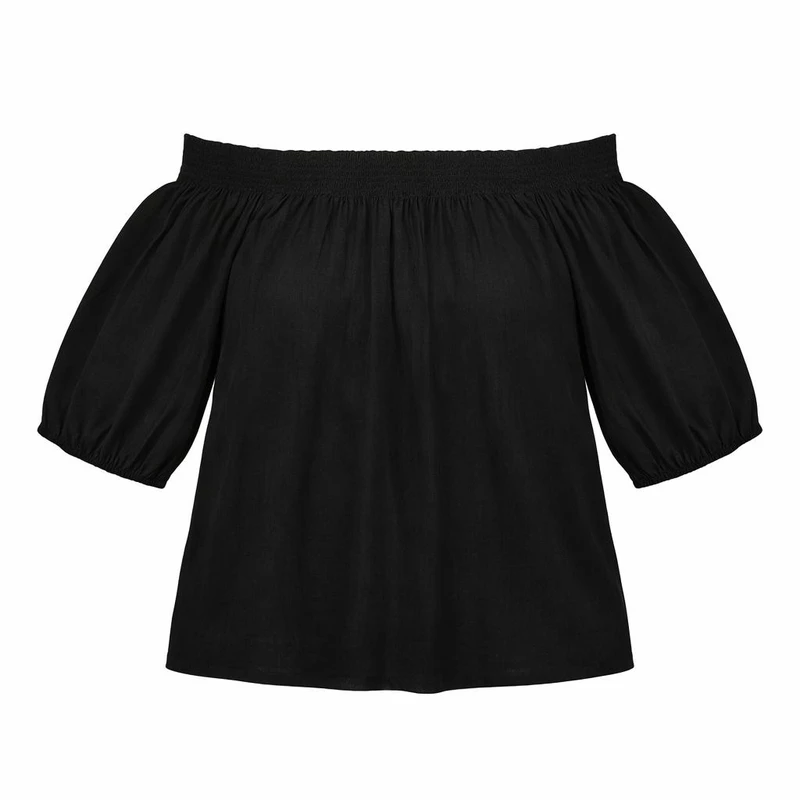 بلوز آستین کوتاه یقه دکلته زنانه مدل نازلی