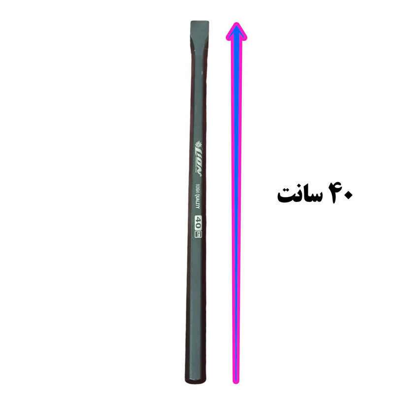 قلم ساختمانی نوک تخت لیون مدل روکش دار سایز 40 سانتی متر