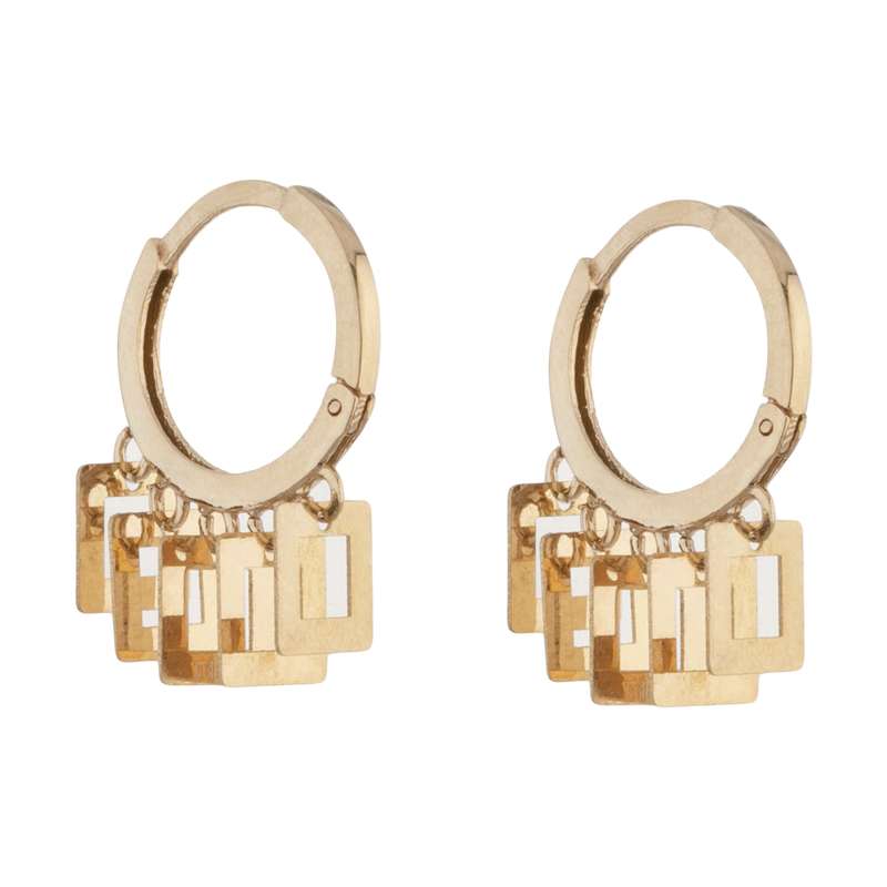 گوشواره طلا 18 عیار زنانه میو گلد مدل MIO-GD905