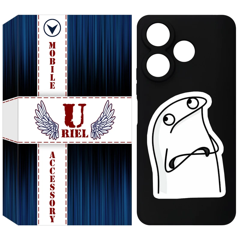 کاور یوریل قاب مدل KSH کد 80 طرح کلافه مناسب برای گوشی موبایل شیائومی Redmi 13 4G / 13 5G / Poco M6 4G