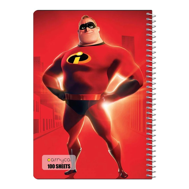 دفتر مشق 100 برگ سیمی کارنیکا طرح شگفت انگیزان The Incredibles کد 71575