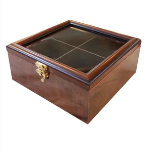 جعبه چای کیسه ای مدل مربع 4 خانه