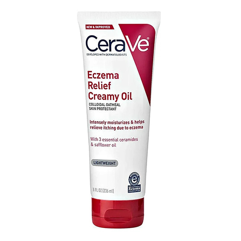 کرم ترمیم کننده صورت سراوی مدل Eczema relief حجم 236 میلی لیتر