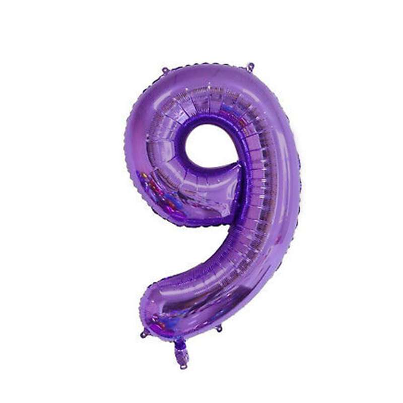بادکنک فویلی مدل عدد 9 بادکنک فویلی مدل عدد 9