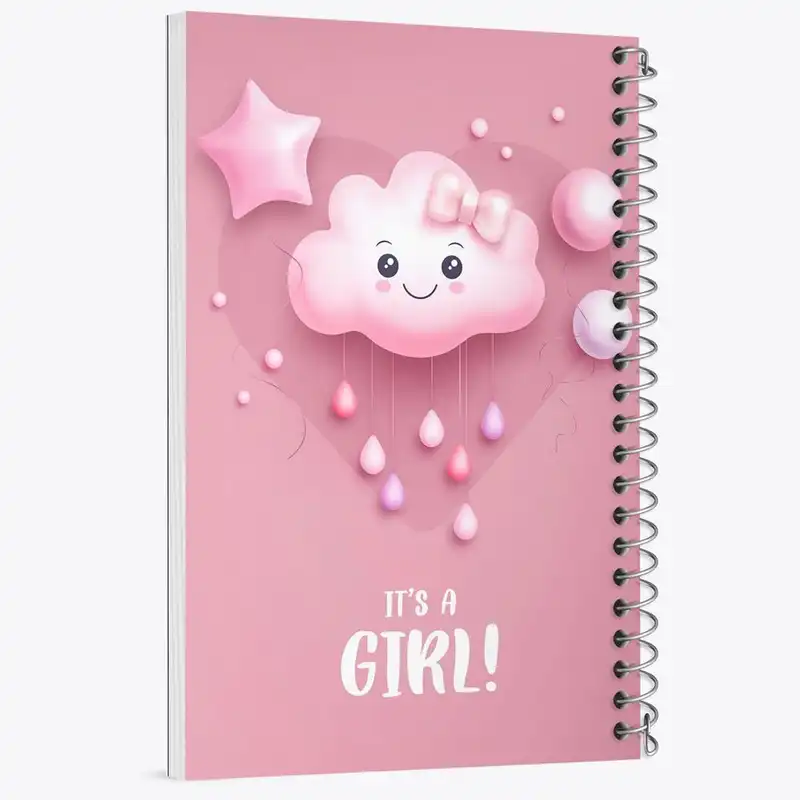 دفتر نقاشی 50 برگ خندالو مدل تعیین جنسیت کد 10949