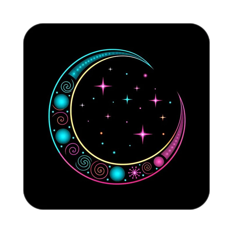 زیر لیوانی کاکتی طرح ماه و ستاره مدل mp53076