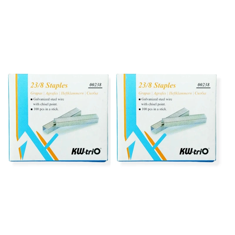  سوزن منگنه کی دبلیو تریو مدل صحافی سایز 23/8 بسته 2000 عددی