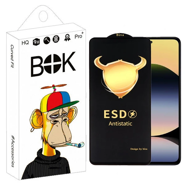 محافظ صفحه نمایش بوک مدل Biva Antistatic Touch مناسب برای گوشی موبایل شیائومی Redmi Note 14 4G / Note 9s