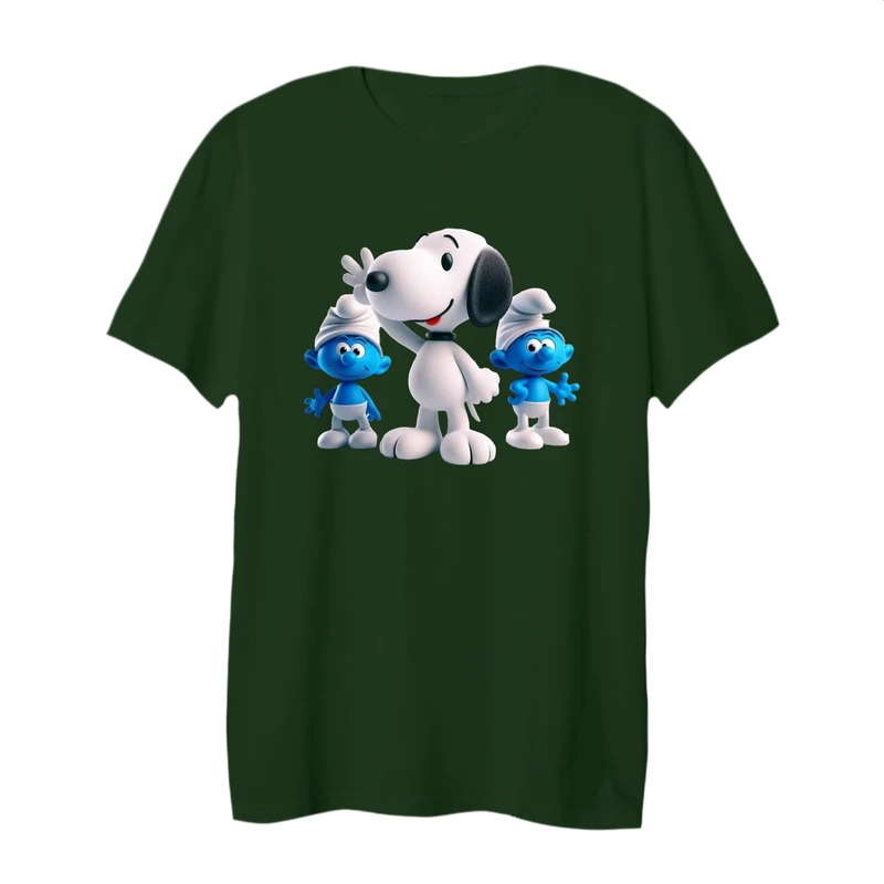 تی شرت لانگ آستین کوتاه زنانه مدل اسنوپی کد 45