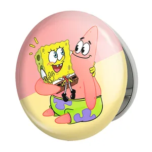 آینه جیبی خندالو طرح باب اسفنجی و پاتریک مدل تاشو کد 24718 