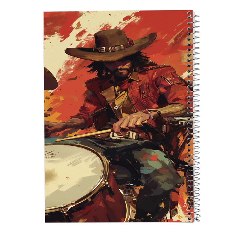 دفتر شطرنجی 50 برگ مدوپد مدل رد دد red dead کد DF13516