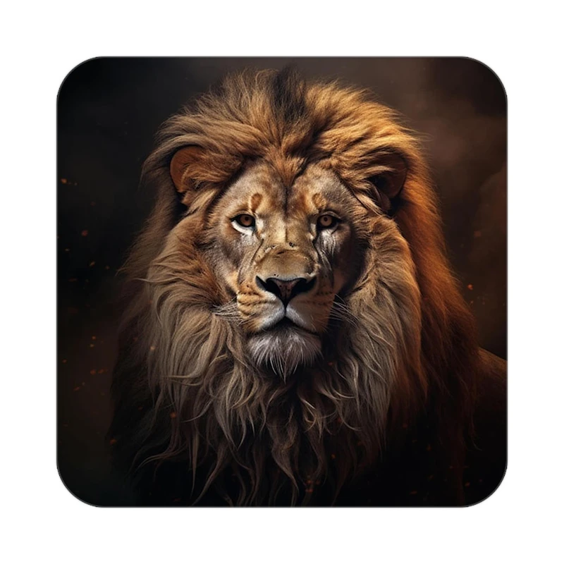 زیر لیوانی کاکتی طرح شیر مدل mp23676