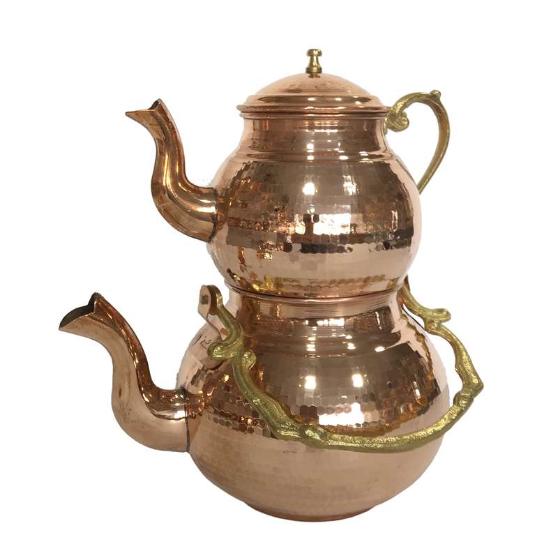 ست کتری و قوری مسی مدل پرشین
