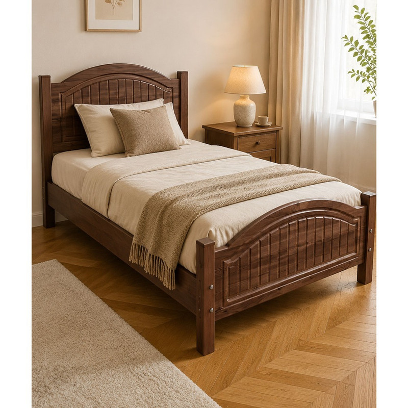تخت خواب ام دی اف یک نفره مدل لیون کد 729 سایز 96*205 سانتی متر