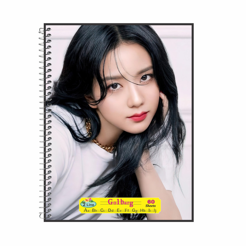 دفتر زبان 60برگ گلبرگ طرح جیسو گروه بلک پینگ کد 619