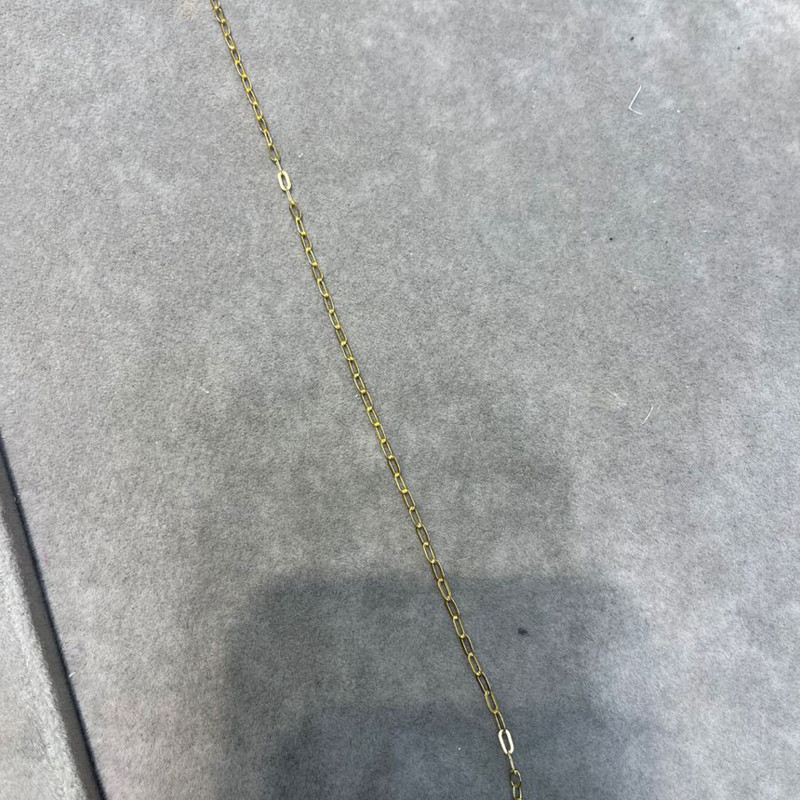 پابند طلا 18 عیار زنانه ماوی گالری مدل زنجیری بیضی