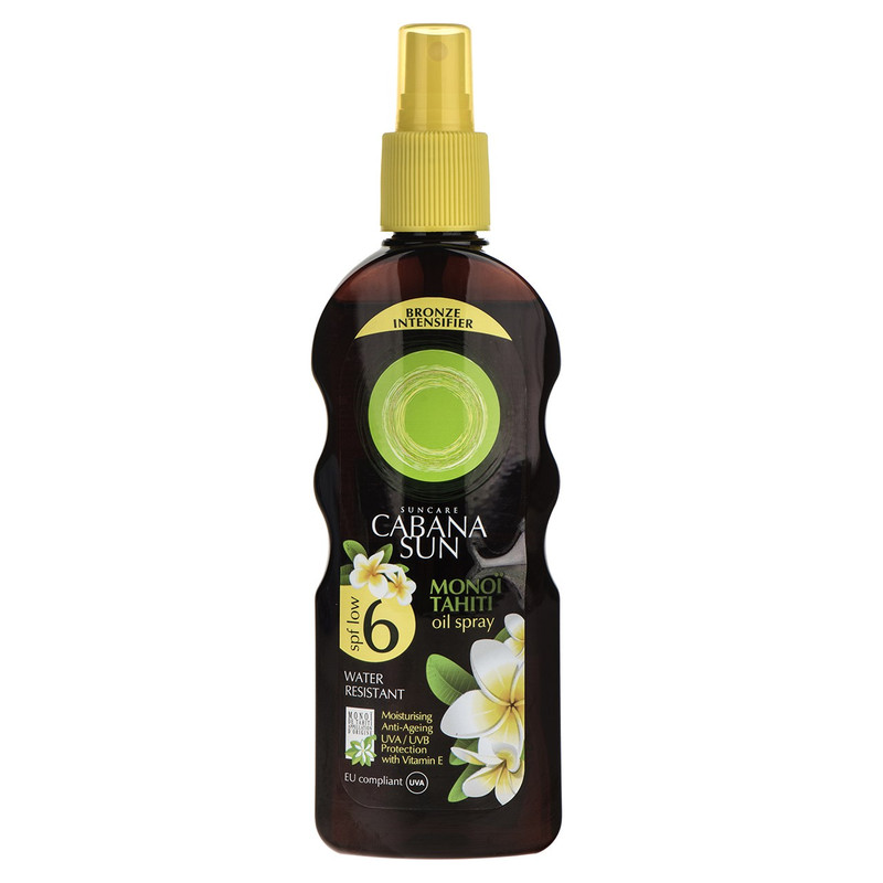 اسپری برنزه کننده روغنی کابانا سان مدل Monoi Tahiti Spf6 حجم 200 میلی لیتر