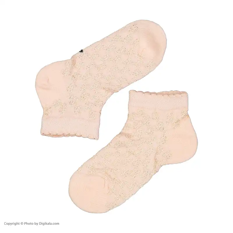 جوراب ساق کوتاه نوزادی مدل AT01 بسته 5 عددی