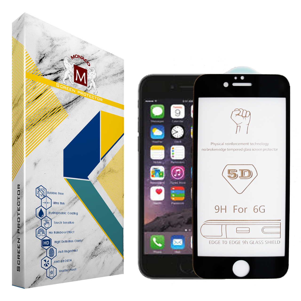 محافظ صفحه نمایش موناکو مدل 5Di9 مناسب برای گوشی موبایل اپل iPhone 6